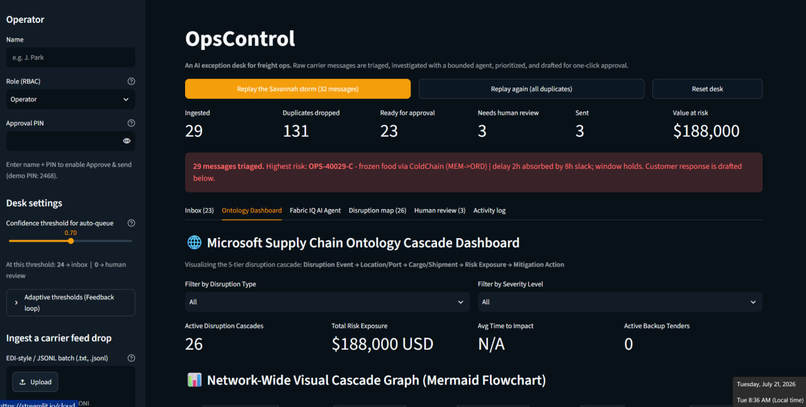 Freight Desk Ops Control – screenshot 1