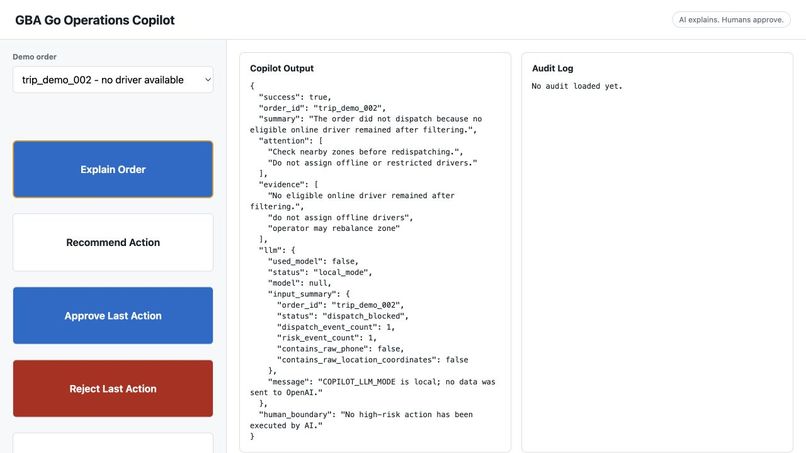 GBA Go Operations Copilot – screenshot 3