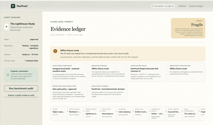 PeerProof – screenshot 2