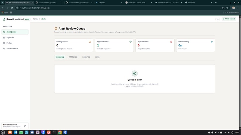 RecruitmentAlert – screenshot 4