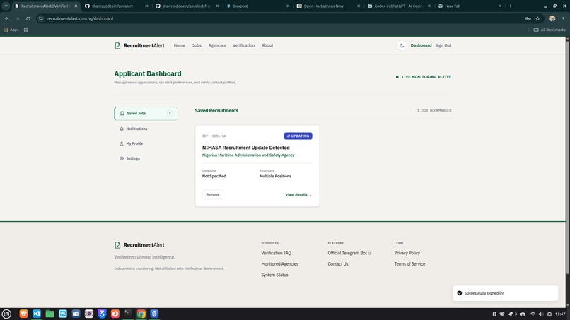 RecruitmentAlert – screenshot 10