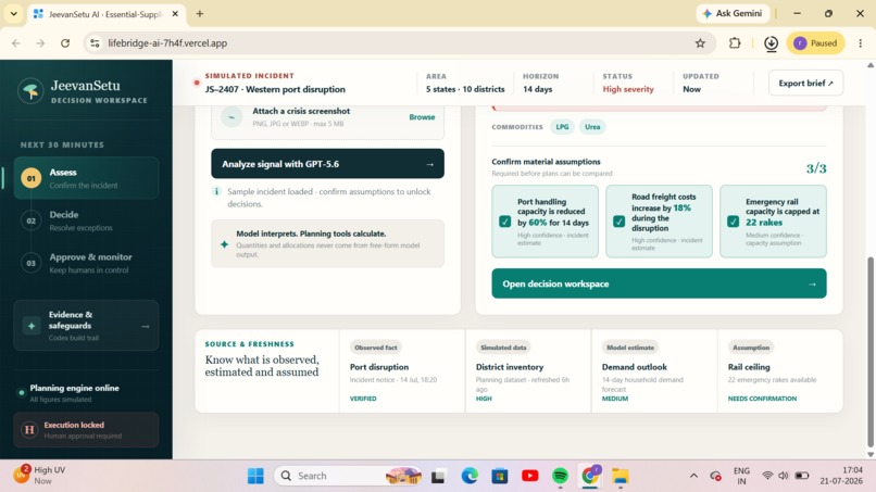 JeevanSetu AI (LifeBridge AI) – screenshot 1