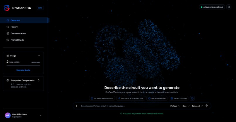 ProGenEDA – screenshot 2