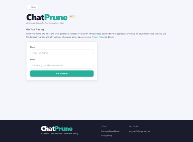 ChatPrune – screenshot 3