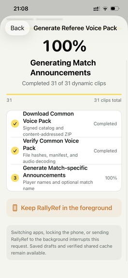 RallyRef – screenshot 5