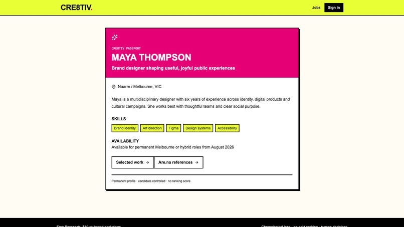 Cre8tiv Jobs Board – screenshot 4