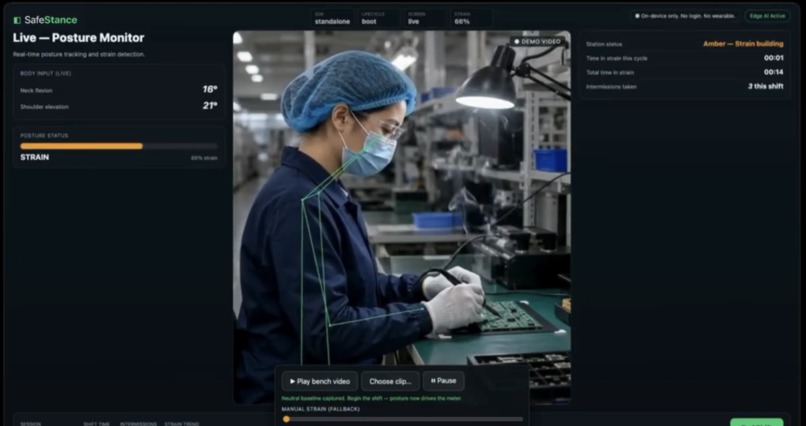 SafeStance - Industrial Safety Posture Monitoring – screenshot 1