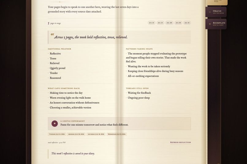 Asterfold: The Living AI Diary – screenshot 4