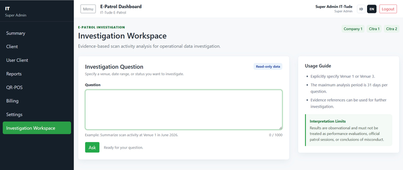 E-Patrol Investigation Agent – screenshot 2