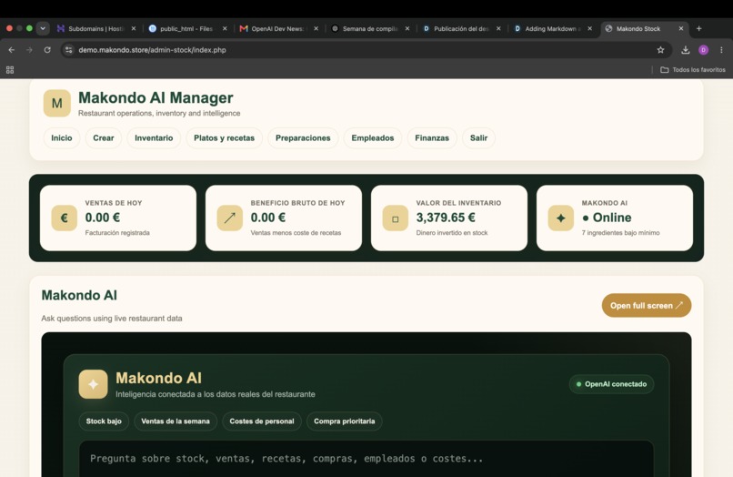 Makondo AI Manager – screenshot 1