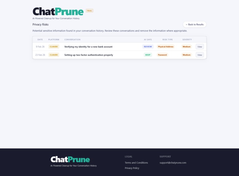 ChatPrune – screenshot 7