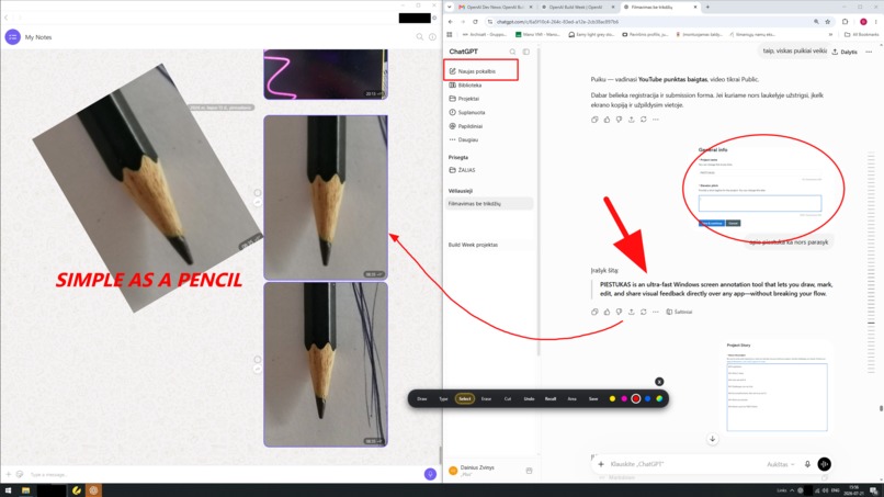 PIEŠTUKAS – screenshot 2