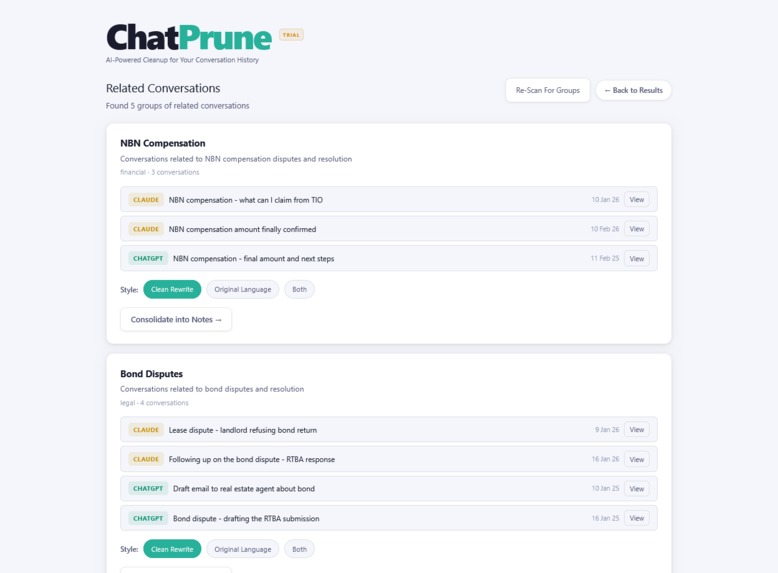 ChatPrune – screenshot 8
