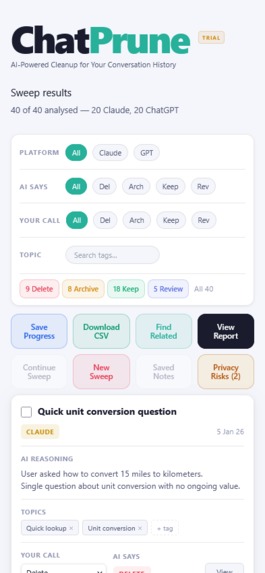 ChatPrune – screenshot 10
