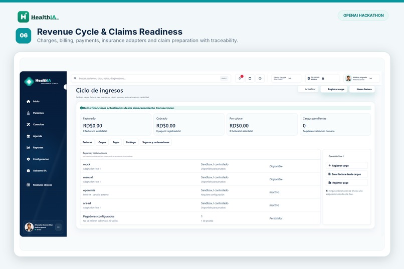 HealthIA — AI Clinical Operating System – screenshot 2