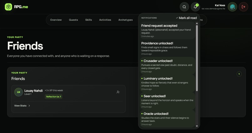 RPG.me – screenshot 2