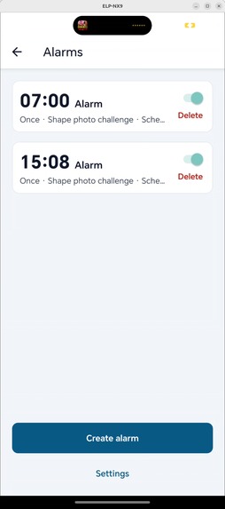 Interactive Alarm – screenshot 1