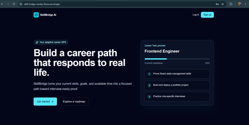 SkillBridge AI — Your Adaptive Career GPS – screenshot 1