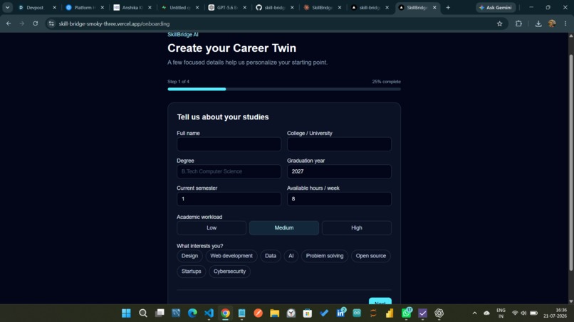 SkillBridge AI — Your Adaptive Career GPS – screenshot 3