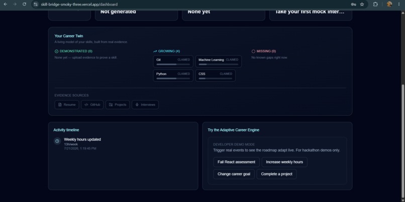 SkillBridge AI — Your Adaptive Career GPS – screenshot 9