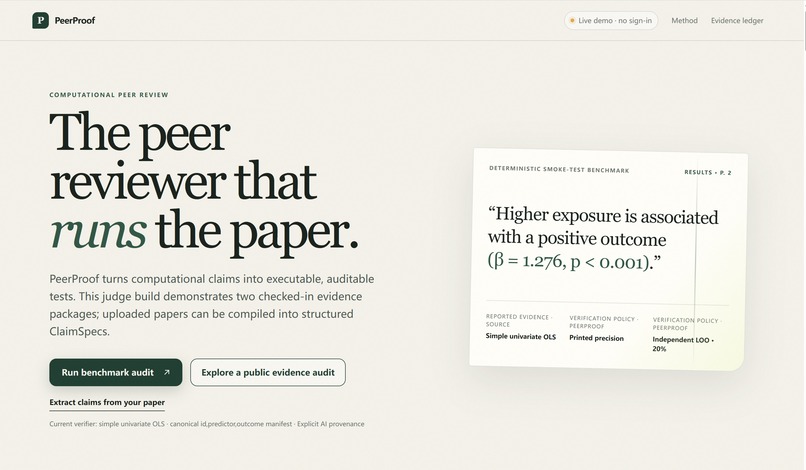 PeerProof – screenshot 1