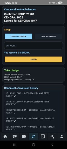 ColorChain — Verifiable Swap Receipts – screenshot 4