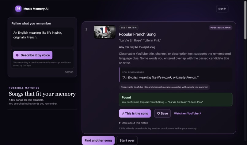 Music Memory AI – screenshot 2