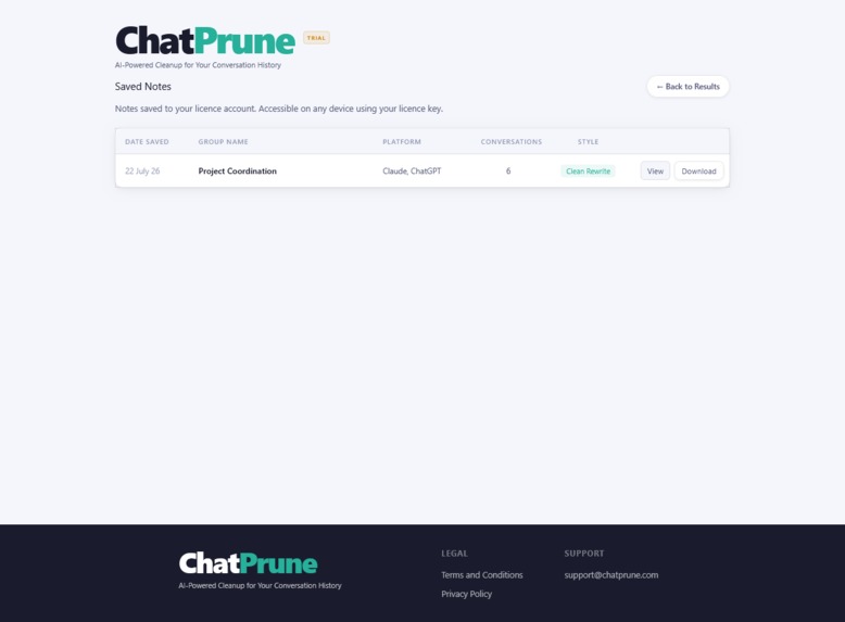 ChatPrune – screenshot 9