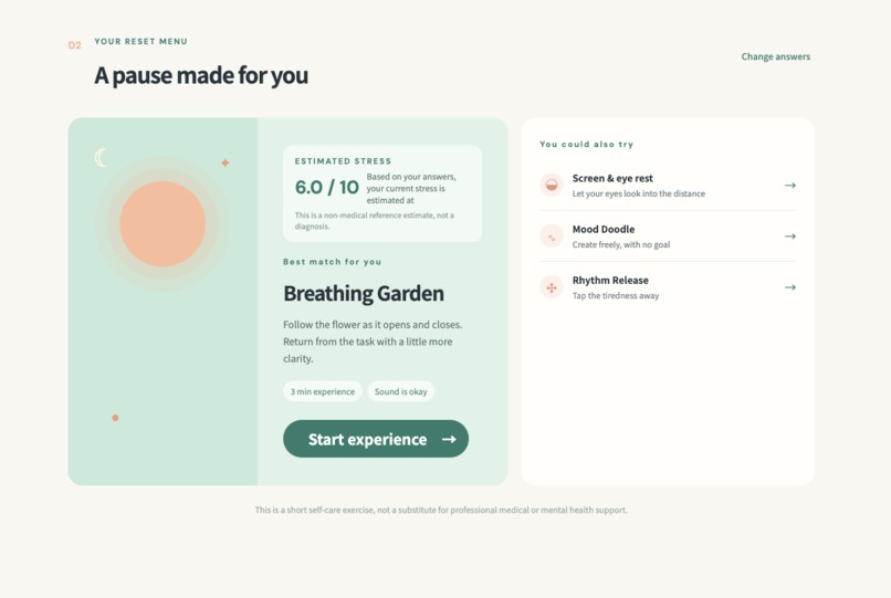 PauseLab: Instant 1–5 Min Workplace Resets – screenshot 4