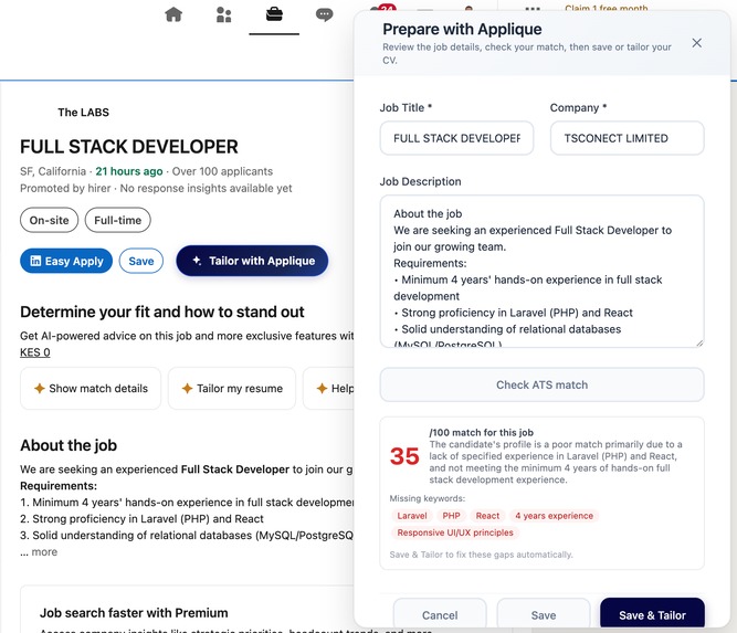Applique: Your AI Career Agent – screenshot 4