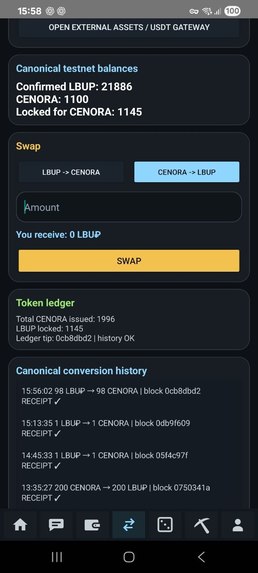 ColorChain — Verifiable Swap Receipts – screenshot 8