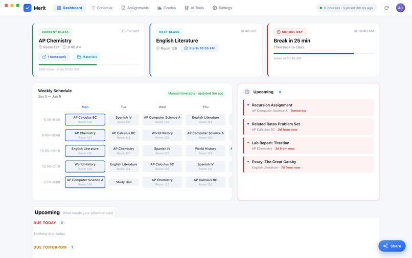 Merit – screenshot 2
