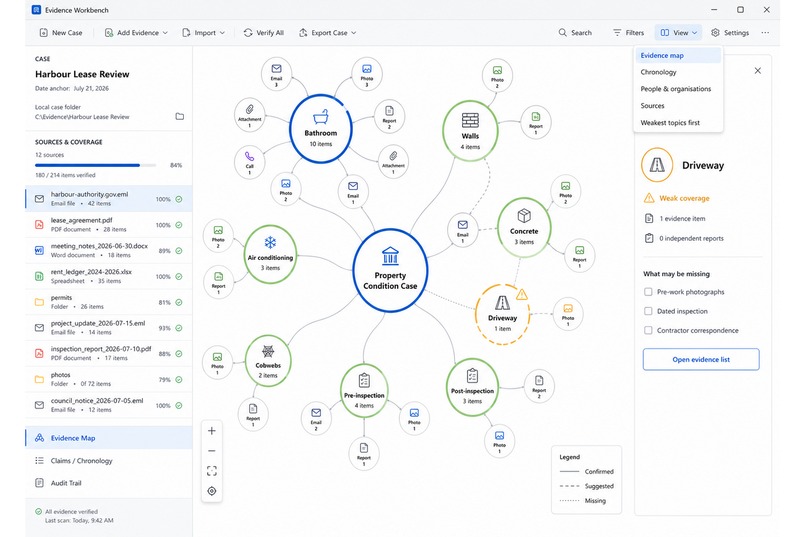 Evidence Workbench – screenshot 4
