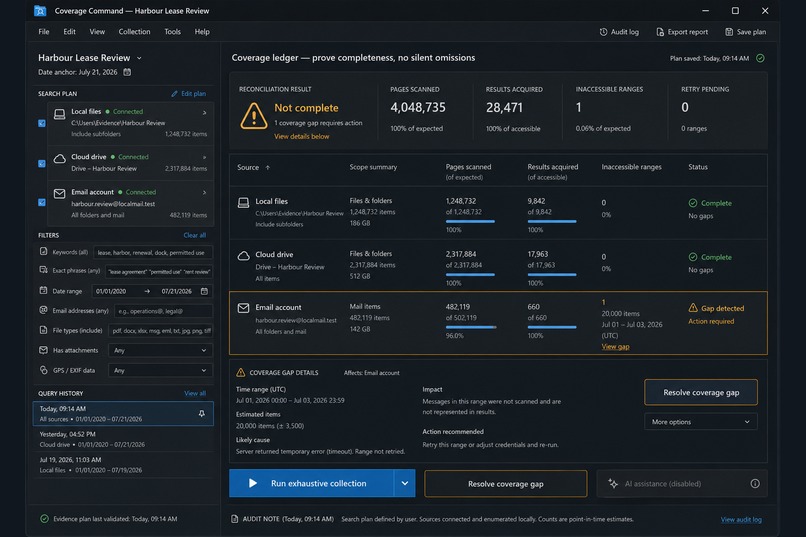 Evidence Workbench – screenshot 5
