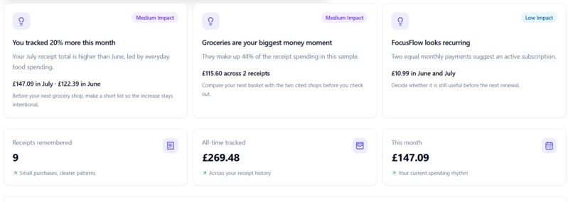 ReceiptBrain – screenshot 2