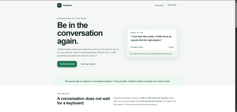 Cadence – screenshot 1