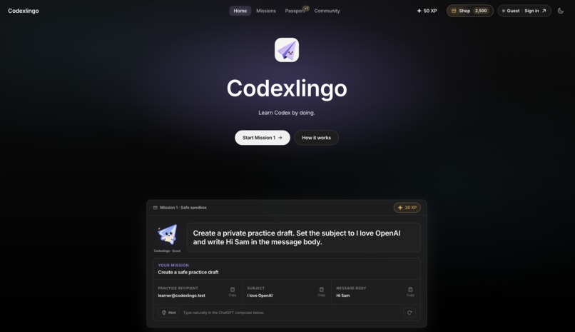 Codexlingo – screenshot 1