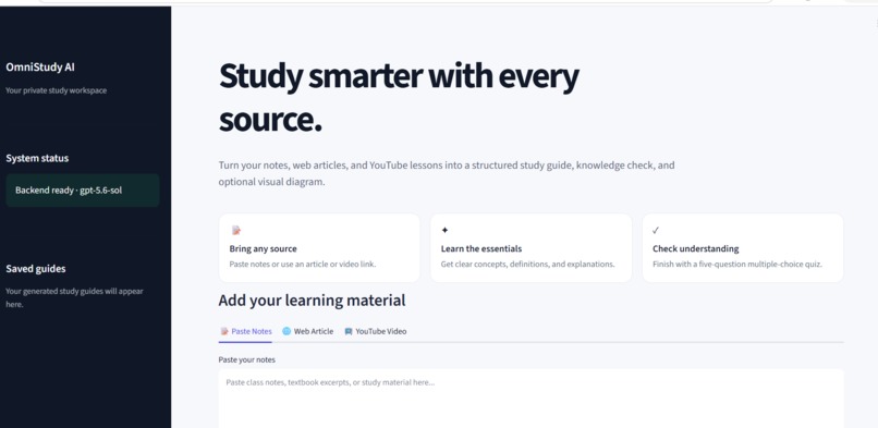 Omni study AI – screenshot 1