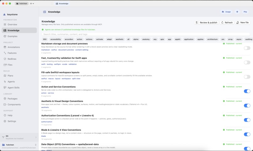 Keystone – screenshot 2