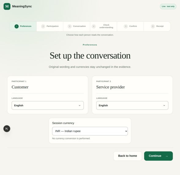 MeaningSync – screenshot 2
