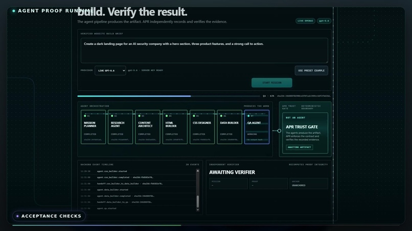 Agent Proof Runtime – screenshot 3