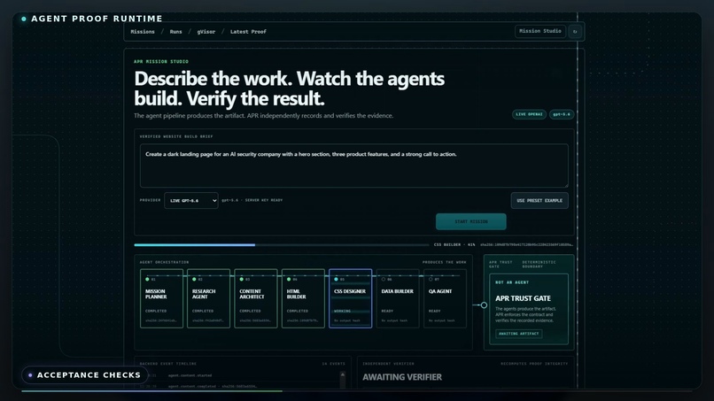 Agent Proof Runtime – screenshot 1
