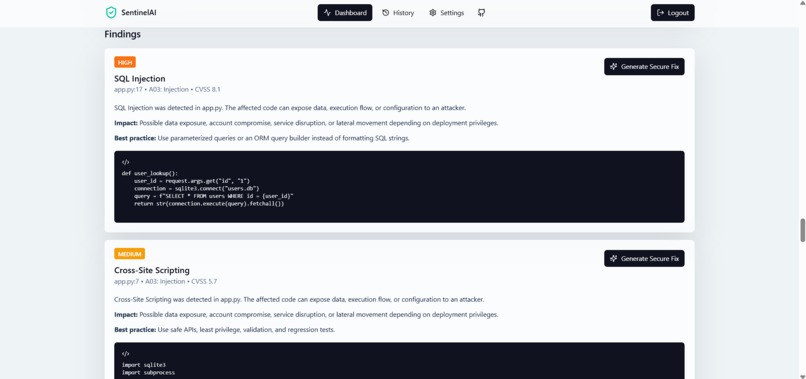 Sentinal AI – screenshot 4