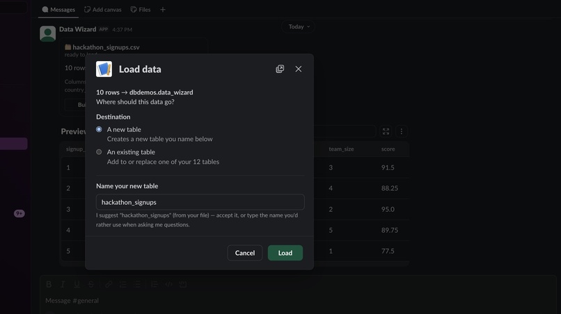 Slack Data Wizard – screenshot 3