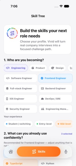 CareerVivid iOS – screenshot 1