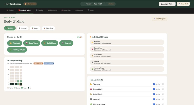 My Workspace – screenshot 1