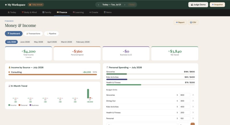 My Workspace – screenshot 3