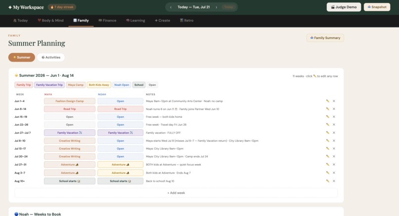 My Workspace – screenshot 4