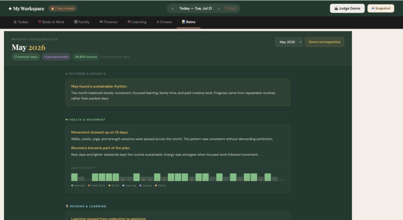 My Workspace – screenshot 5