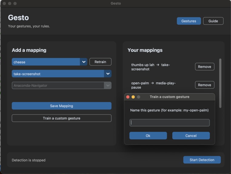 Gesto – screenshot 1
